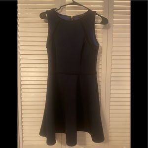 Fit N Flare Navy & Black Dress